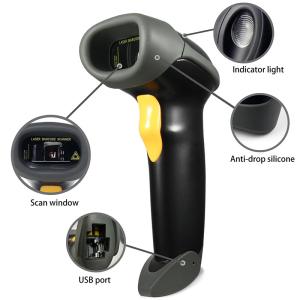 Automatic Wired Handheld Barcode Scanner Reader Dimension 150mm * 50mm * 65mm