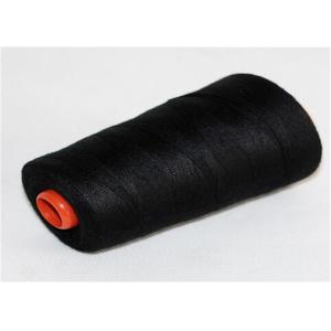Recycled Black Spun Polyester Yarn High Tenacity For Knitting Fabric Or Clothes