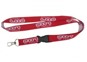 Wholesale Single Side Woven Lanyard, Name Badge Promotional Lanyards With Metal Hook from china suppliers