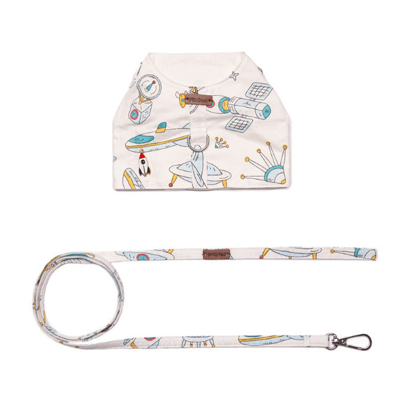 white cat harness