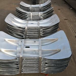Q235 Q345 Galvanized Steel Highway Guardrail Fishtail End for Customized
