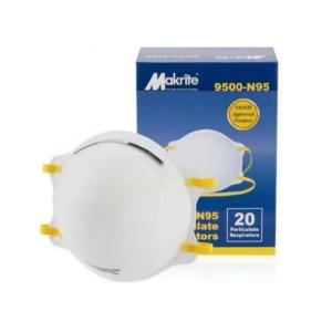 Protective Cup Shape Head Mounted N95 FFP2 Respirator