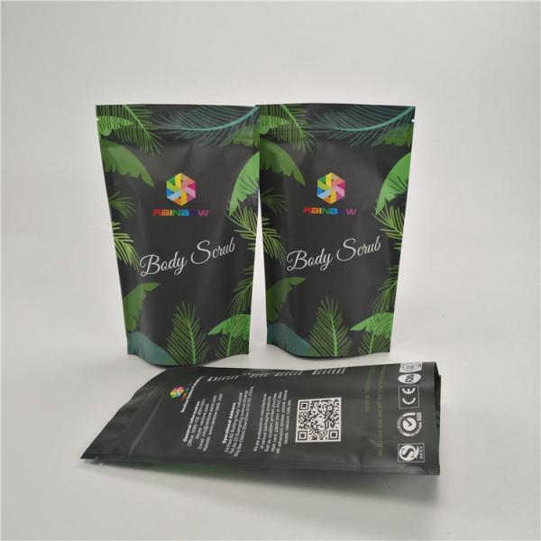 Cosmetic Ocean Bath Salt Matte Mylar Reusable Zip Pouches Standing Smell Proof