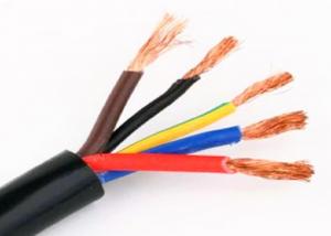 China Stranded Bare Copper Rubber Insulated Cable , Rubber Sheathed Flexible Cable on sale