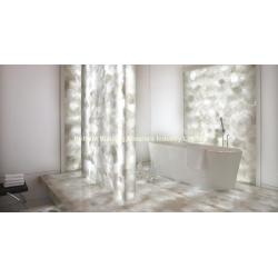 China Backlit White Rock Crystal Bathroom Floor & Wall Tiles for sale