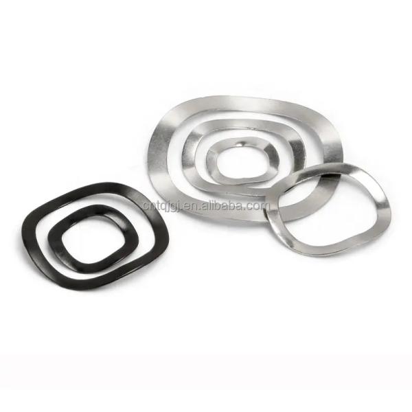Black Stainless Steel 301 Elastic Locking Wave Spring Washer for Split Style