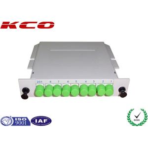 Planar Lightwave Circuit PLC Optical Splitter FC APC Adapter , Single Mode Fiber