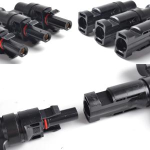 TUV Certified PV4.0 T Type Branch Connector Solar Connector PV 2 In 1 Splitter