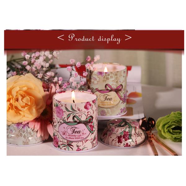 Luxury Tin Scented Candle Handmade Jar Candles