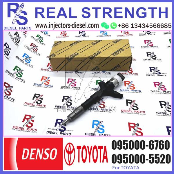 Common Rail Fuel Injector 23670-30140 095000-6760 for 1KD/2KD-FTV