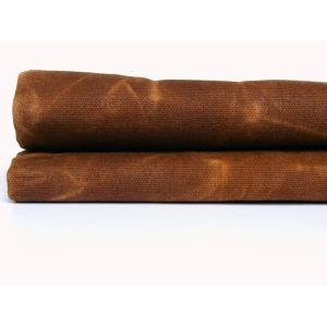 Tear - Resistan Waxed Cotton Canvas With Custom Made Oil Wax Effect