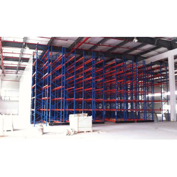 Electric Mobile Rack Rail-Guided Ground Track Guidance Closed Type Electric Powered Motorized Mobile Heavy Duty Pallet Racking