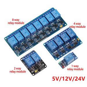 High and Low Level Trigger 5V/12V/24V Shield for Arduino 1 2 4 6 8 Channel Relay