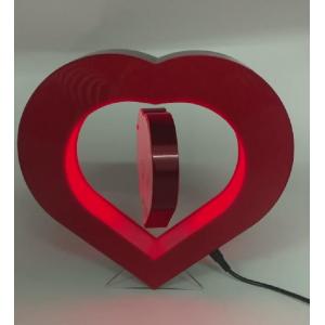 heart shape christmas gift led light magnetic levitation floating photo frame