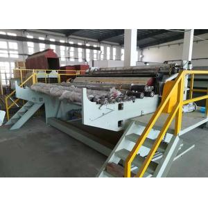 Multifunctional Fabric Roll Slitting Machine , Fabric Rewinder 5.5KW
