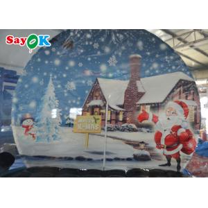 Christmas Snow Globe Crystal Ball Inflatable Bubble Tent Background Printing