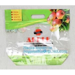 Fruit Grape Cherry Vegetable Packing Protection Bag, handle standing resealable