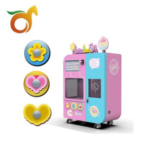 CE ROHS Coin Operated Cotton Candy Machine OEM Multiple Payment