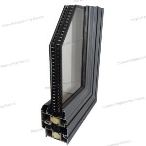 Two Cavity Aluminum Alloy System Windows 1m Triple Double Glass 1.8mm Profile