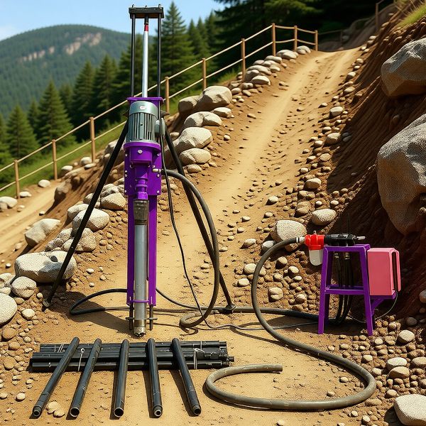 Horizontal Drilling Rig 60m Depth Rotary Drilling Rig Machine Mining DTH drilling rig for Sale