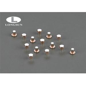 Electric Silver For Circuit Protection / Solid Copper Rivets With SGS Approved