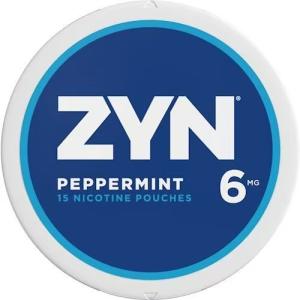 2024 3mg 6mg ZYN cans nic pouches custom tag MENTHOL PEPPERMINT
