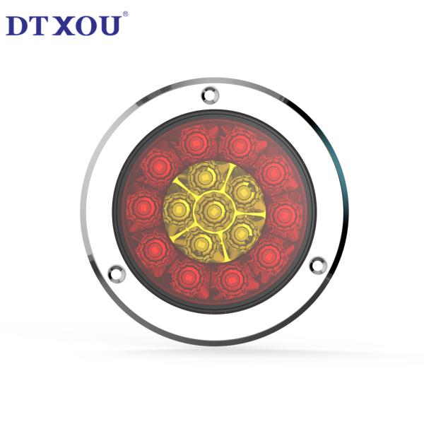 4'' Amber Rotating Flash Tuck/Trailer LED Stop Tail Turn Lights