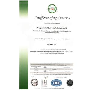 Dongguan Baiao Electronics Technology Co., Ltd. Certifications