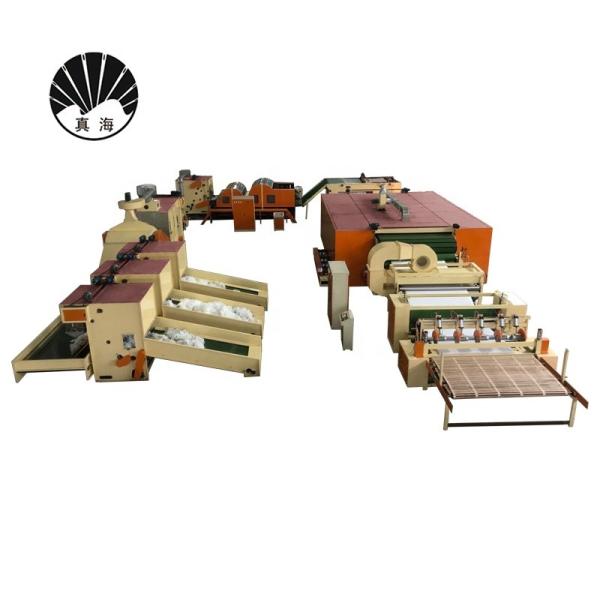 Quality Topper Mattress Roll Making Interlining Wadding Production Line for sale