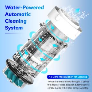 Automatic Flushing And Drainage Reusable Whole House Water Filter 360 Degree