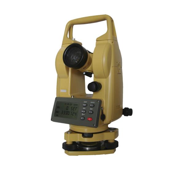 30X Magnification Electronic Digital Theodolite Two Seconds Accuracy Yellow