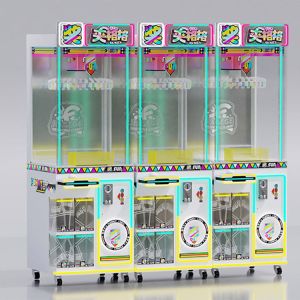 Wholesale Transparent Tempered Glass Clip Clamp Gift Machine 60kgs Coin Operated Win Clip Prize Machine Designed To Improve Amusement Parks Arcades And Family from china suppliers
