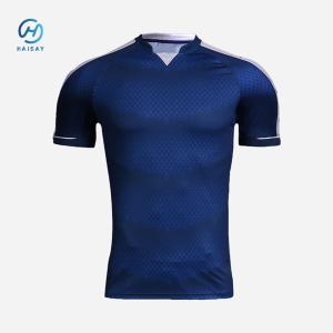 Custom Sublimation Print Football Jersey Jacquard Fabric Polyester Football