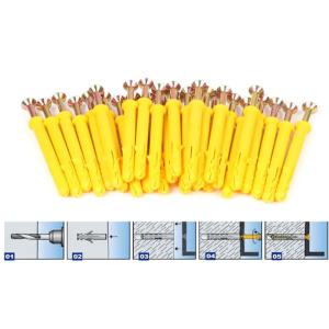 Common Standards Plastic Anchor Screw With Weather Resistance For Wall or