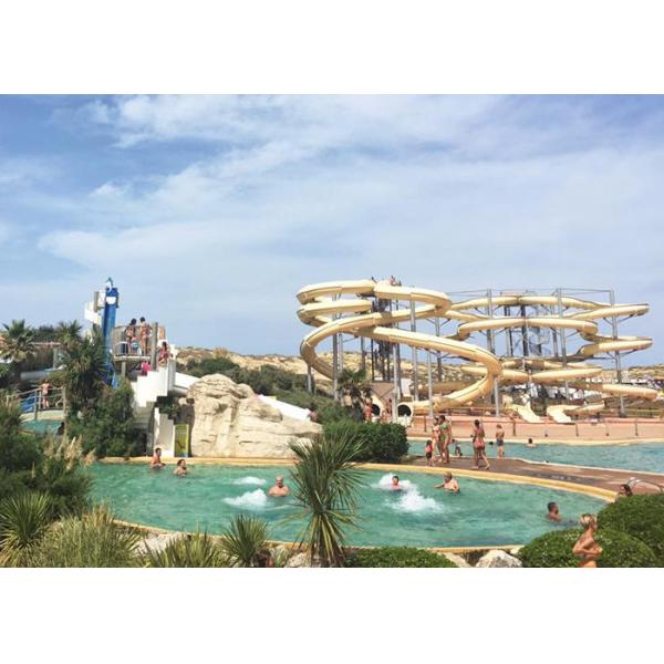 Durable Spiral Swimming Pool Slide Large Thrilling Playground Entertainment