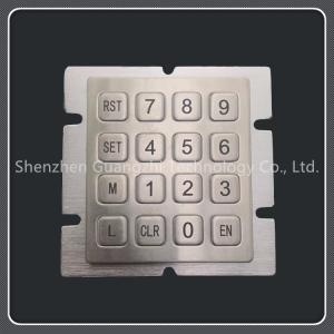 Laser Engraved 4x4 Matrix Keypad Stainless Steel Material For Industrial