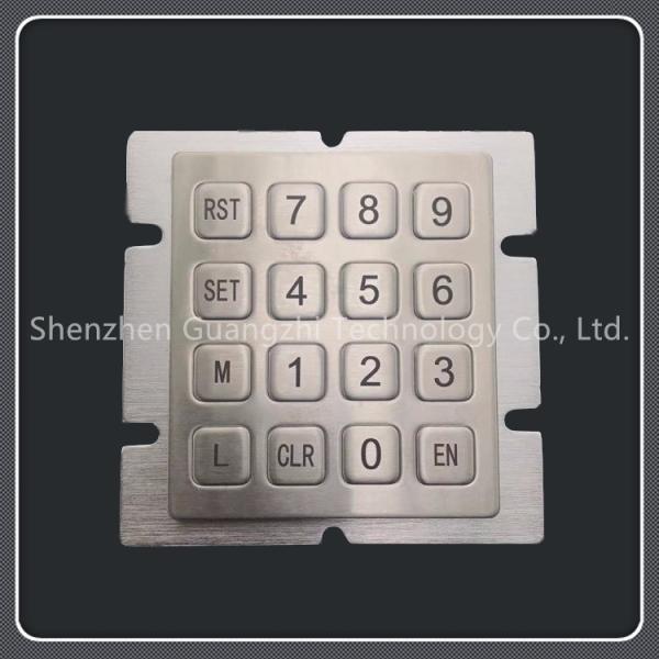 Laser Engraved 4x4 Matrix Keypad Stainless Steel Material For Industrial
