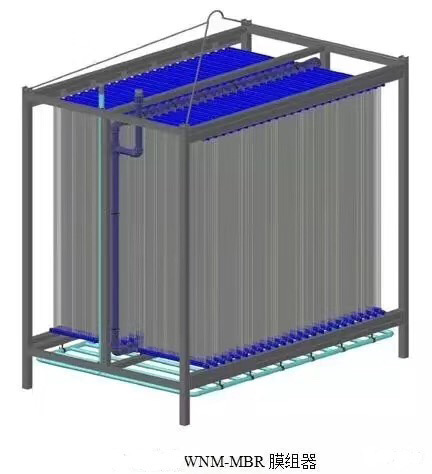 PVDF MBR Membrane with 0.03μm Pore Size and 60m2 Surface Area for Out-inside