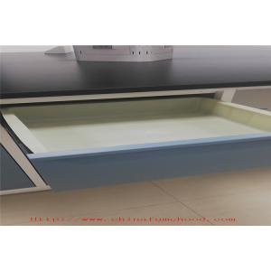 White 1500 Mm Depth Science Chemistry Lab Furniture For Schools H - Frame