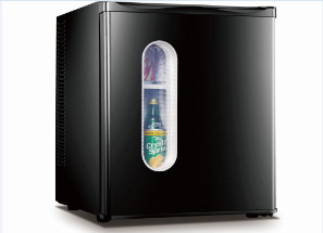 Silent Black Small Desktop Refrigerator Eco - Friendly Low Consumption
