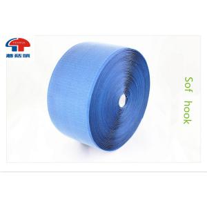 Blue Soft Hook And Loop Tape Fasteners , double sided hook loop reusable