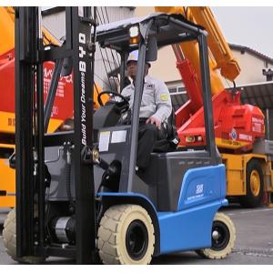 AC Motor Battery Powered Forklift 1500Kg Electric Fork Truck With Solid Tires