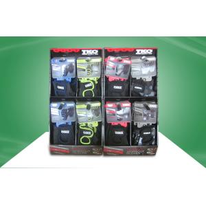 Black Custom Cardboard Countertop Displays Fulfillment With Gloves Before