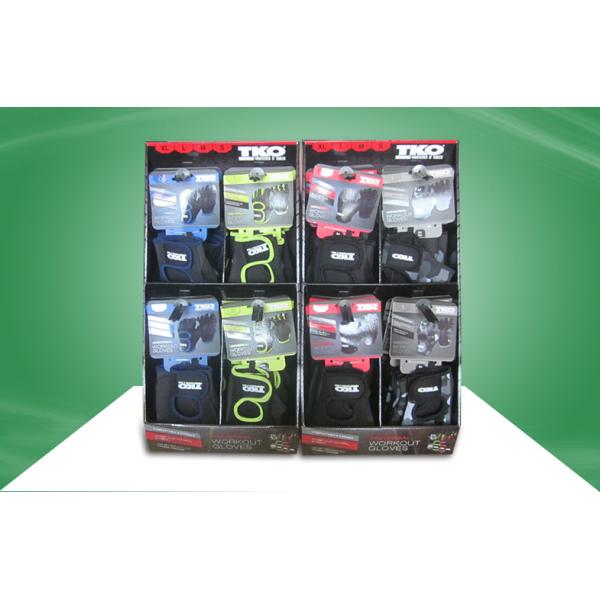 Black Custom Cardboard Countertop Displays Fulfillment With Gloves Before