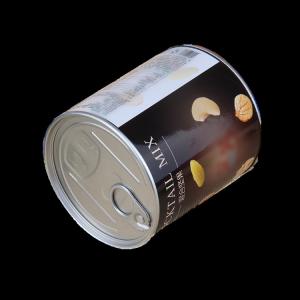 Wholesale Custom Round Kraft Paper Cans Packaging For Nuts , Cookies from china suppliers