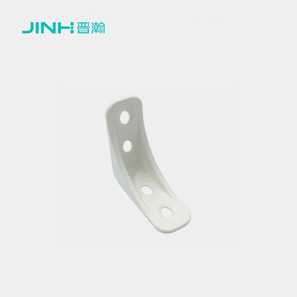 JINHAN JH-17009 15x30mm L-Shape Plastic Corner Bracket, 4-Hole Injection Molded