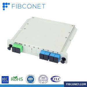 Optical PLC Splitter 1x8 ABS Box with Card Insertion Box Programming Controller