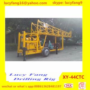 Trailer mounted Diamond Core Drilling Rig With Wireline Winch For HQ, NQ, BQ,