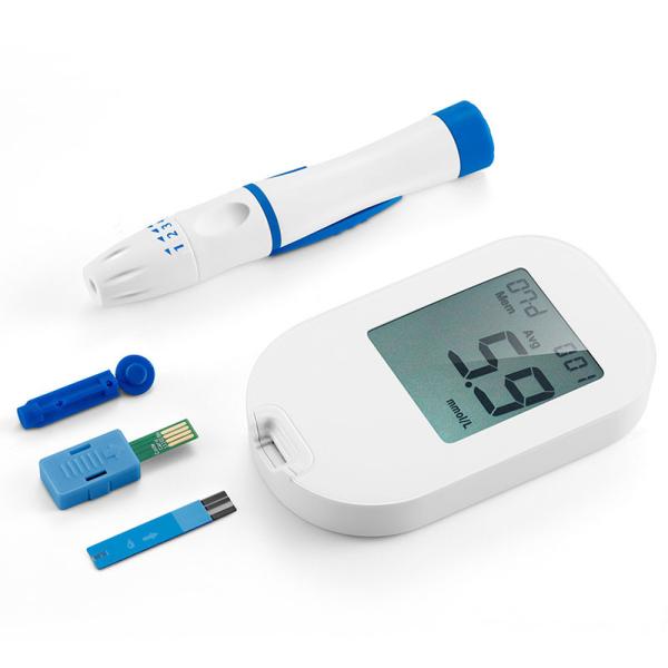 Quality Big Screen Digital Blood Glucose Meter With Coding and Test Strips for sale