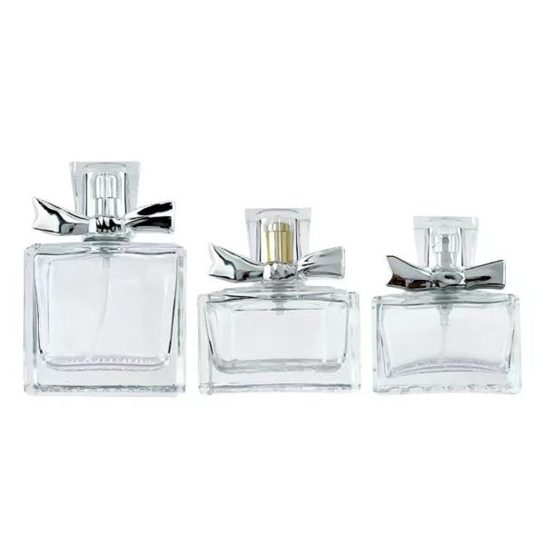 50 / 100ml Perfume Transparent Glass Custom Spray Bottle Thickened Cosmetic Elegant and Discreet Look